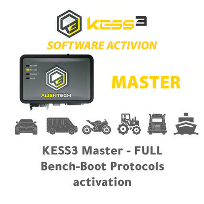Alientech - KESS3MAB02 - KESS3 Master - FULL Bench-Boot Protocols activation