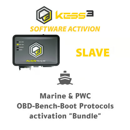 Alientech - KESS3SA013 - KESS3 Slave - Marine & PWC OBD-Bench-Boot Protocols activation "Bundle"