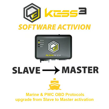 Alientech KESS3SU004 KESS3 Slave Marine & PWC OBD Protocols upgrade from Slave to Master activation