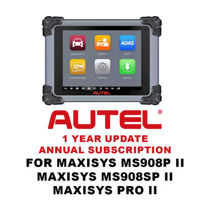 Autel MaxiSys MS908P II , MaxiSys MS908SP II and MaxiSys Pro II 1 year Subscription Update