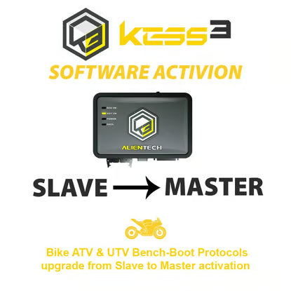 Alientech KESS3SU006 KESS3 Slave Bike ATV & UTV Bench-Boot Protocols upgrade from Slave to Master activation