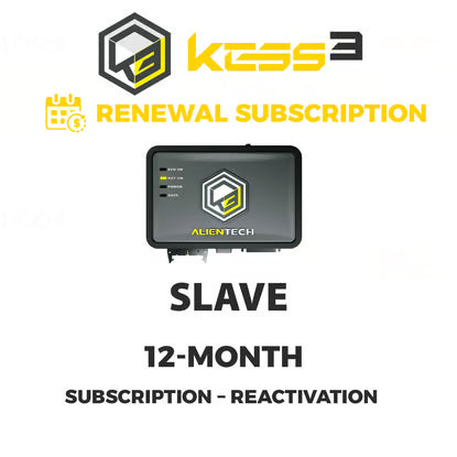 Alientech - KESS3 Slave - 12-month subscription – Reactivation