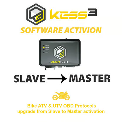 Alientech KESS3SU002 KESS3 Slave Bike ATV & UTV OBD Protocols upgrade from Slave to Master activation