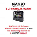 MAGIC MAGP0.1.1.2 Software Authorization Activation SLAVE file decrypting module for a MASTER account