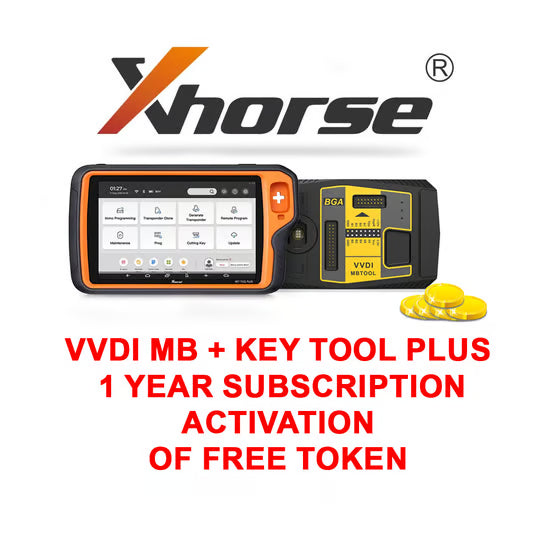 Xhorse VVDI MB + Key Tool Plus 1 Year Subscription Activation of Free Token